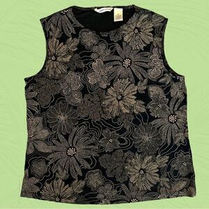 Vintage Laura Ashley slinky tank top floral